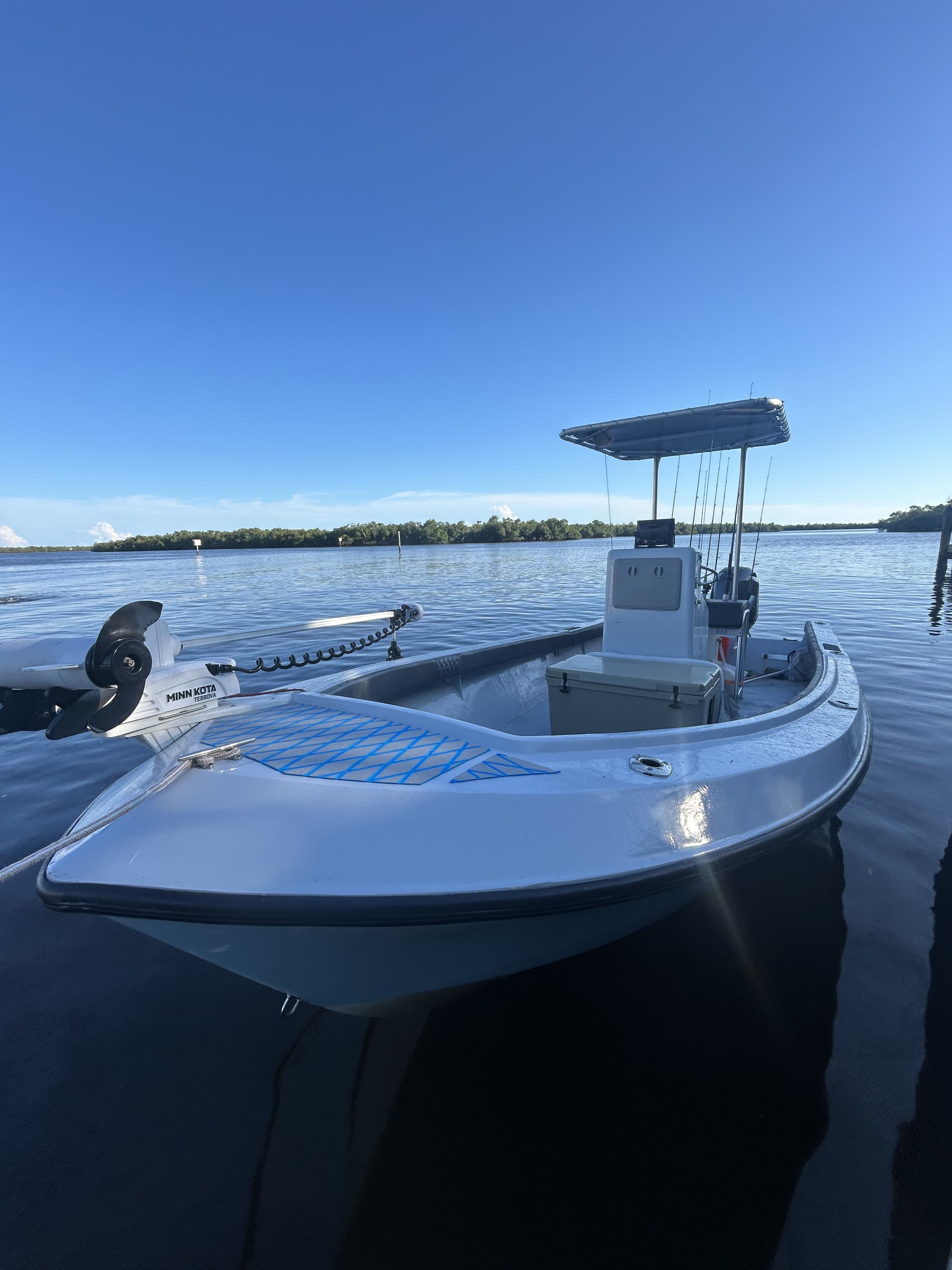 Skiff at first light