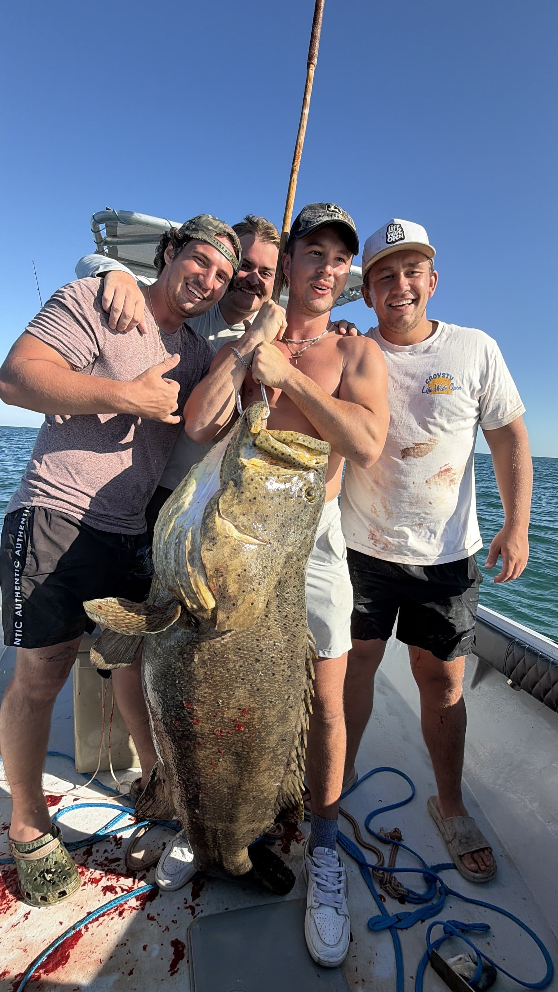 Crew with goliath